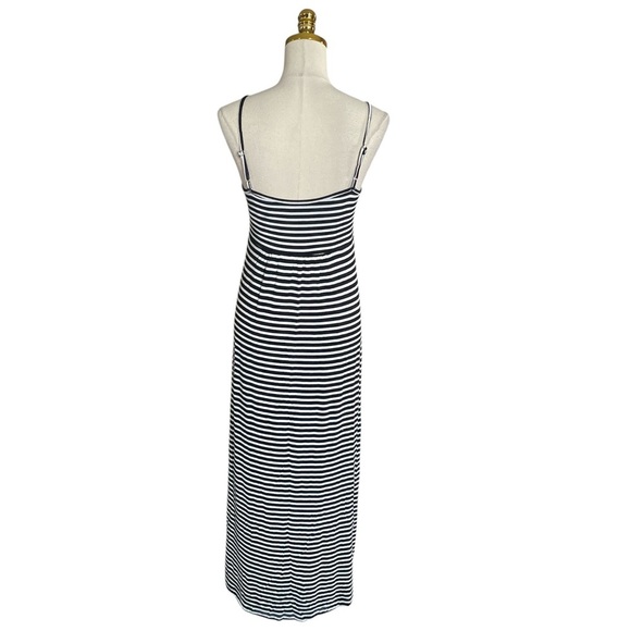 Calvin Klein Women’s Spaghetti Strap Black/White Striped Maxi Summer Dress Sz 4 - Picture 6 of 10